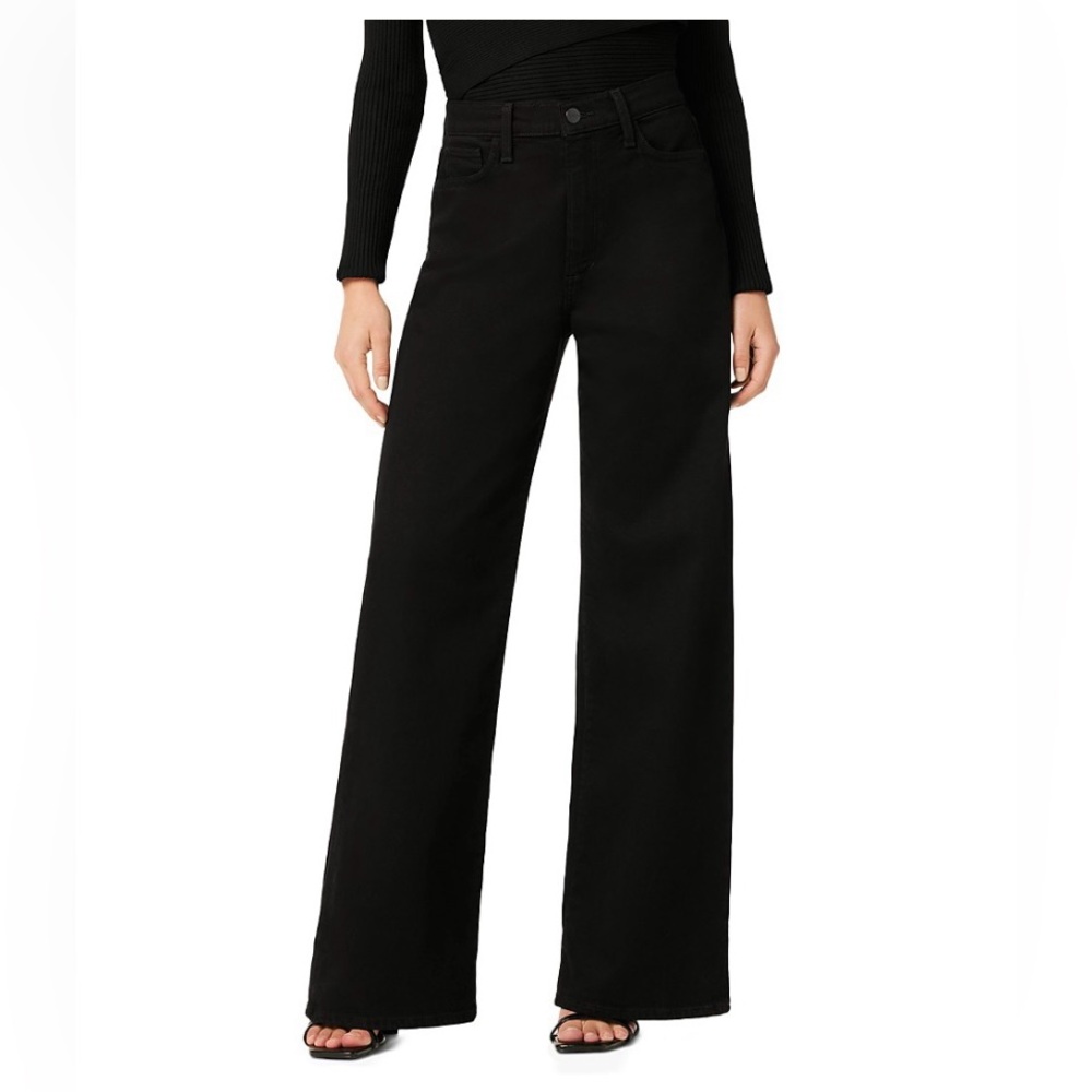 Joe’s Jeans Mia Petite High-Rise Wide-Leg Denim